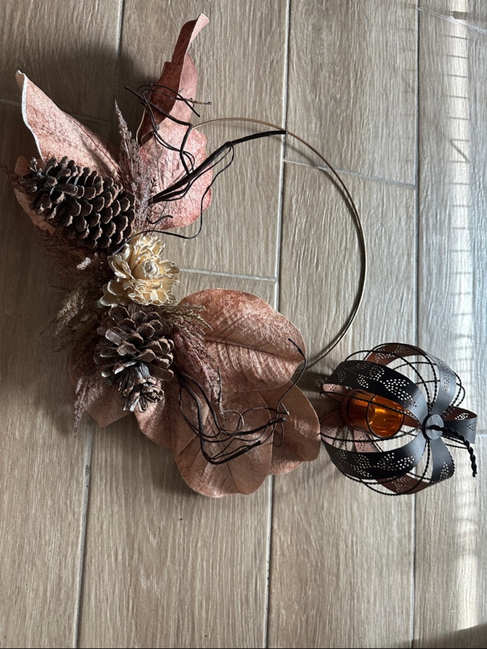 Fall decor lot wreath metal pumpkin farmhouse boho home decor